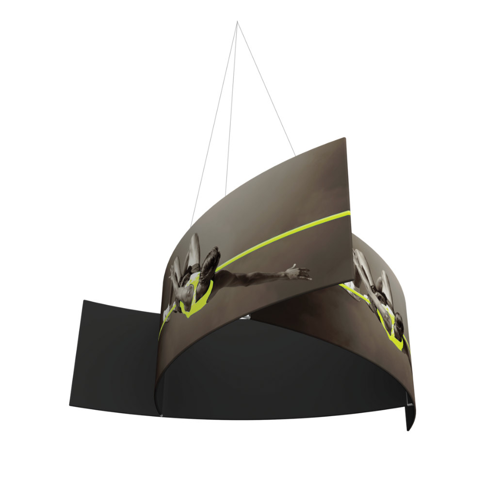 8ft x 2ft Formulate Master 3D Hanging Structure Pinwheel Single-Sided w/ Open Bottom (Graphic Only)