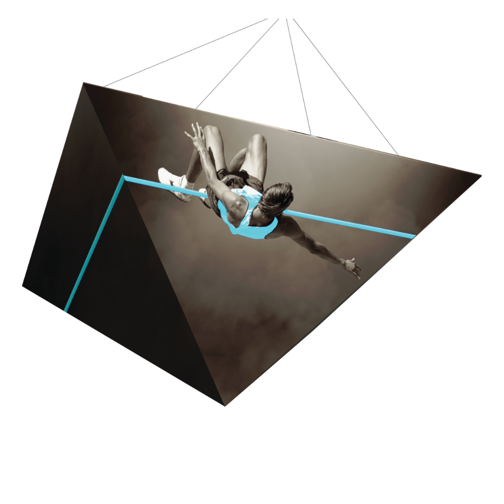 16ft x 8ft Formulate Master 3D Hanging Structure Four-Sided Pyramid Single-Sided w/ Opaque (Graphic Only)