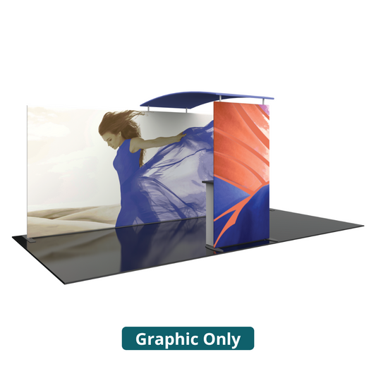 4.5ft x 8ft Formulate Master Backwall Accent 06 Canopy w/ Custom Graphic & Tabletop (Graphic Only)