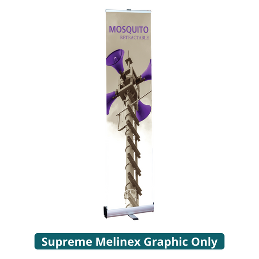 15.75in Mosquito 400 Retractable Banner Stand (Supreme Melinex Graphic Only)