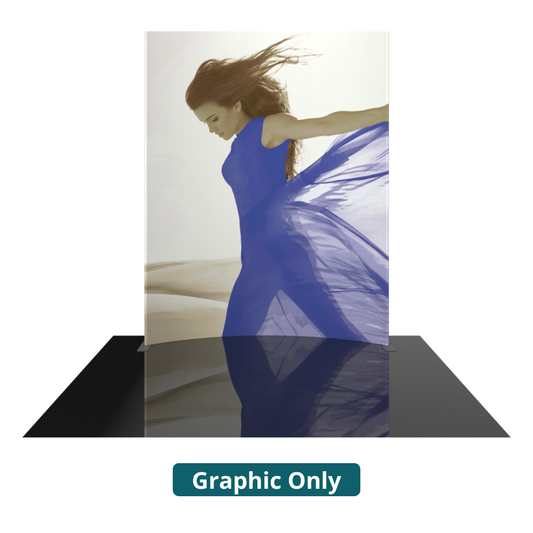 8ft x 10ft Formulate Master Horizontal Curve Fabric Backwall Graphic w/ Backer (Graphic Only)