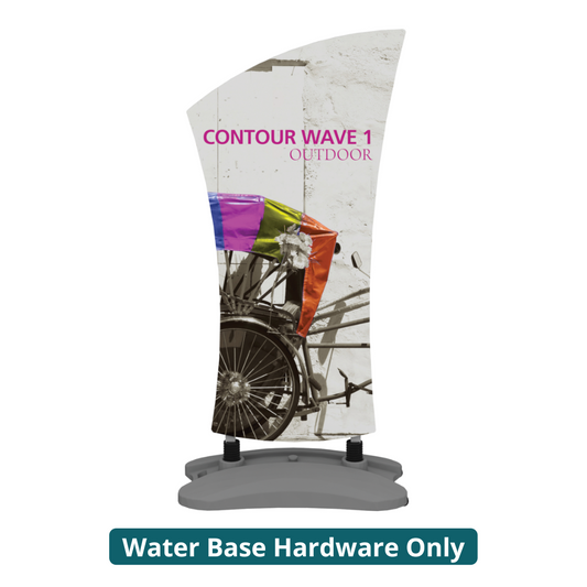 5ft Contour Outdoor Sign Display Wave 1 Water Base (Hardware Only)