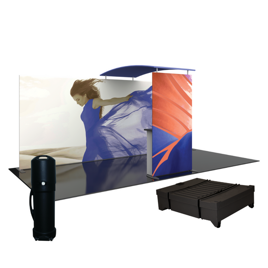 4.5ft x 8ft Formulate Master Backwall Accent 06 Canopy w/ Custom Graphic & Tabletop (Graphic Package)