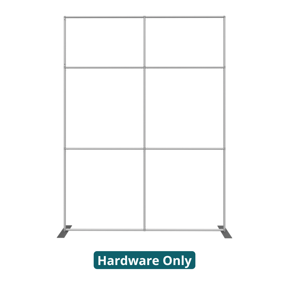 8ft x 8ft Formulate Master Straight Fabric Backwall with OCL case (Hardware Only)