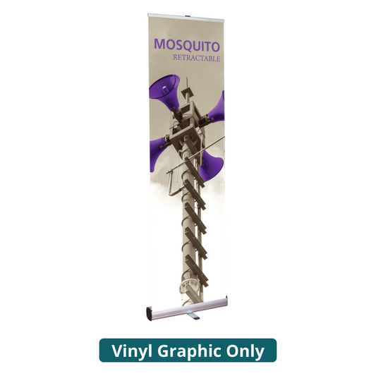 23.5in Mosquito 600 Retractable Banner Stand (Vinyl Graphic Only)