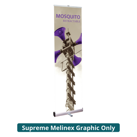 23.5in Mosquito 600 Retractable Banner Stand (Supreme Melinex Graphic Only)