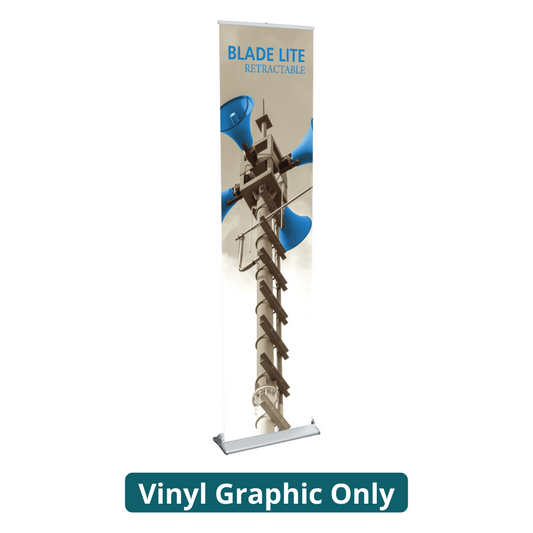 47.25in Blade Lite 1200 Retractable Banner Stand (Vinyl Graphic Only)