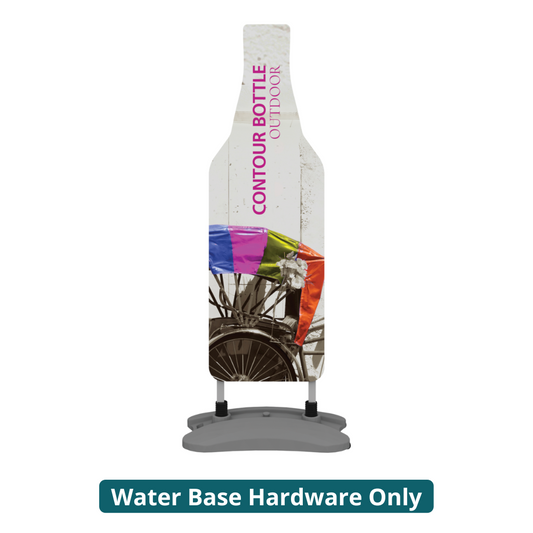 6ft Contour Outdoor Sign Bottle Water Base (Hardware Only)