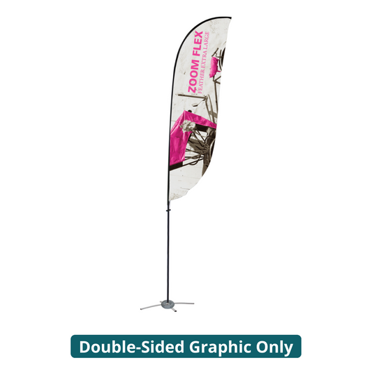 18ft Zoom Flex Extra Large Flag Feather Double-Sided (Graphic Only)