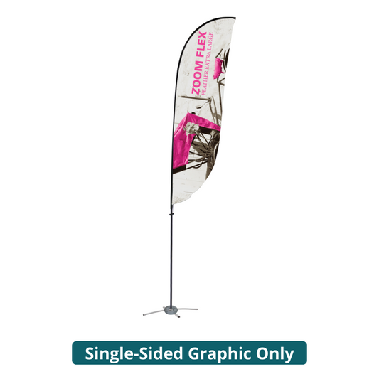 18ft Zoom Flex Extra Large Flag Feather Single-Sided (Graphic Only)