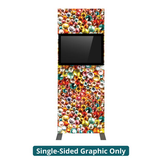 3ft x 8ft Vector Frame Monitor Kiosk 01 Single-Sided 1 Graphic (Graphic Only)