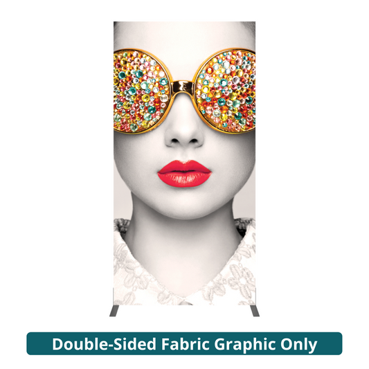 4ft x 8ft Vector Frame Rectangle 04 Fabric Banner Display Double-Sided Dye-Sub Fabric (Graphic Only)
