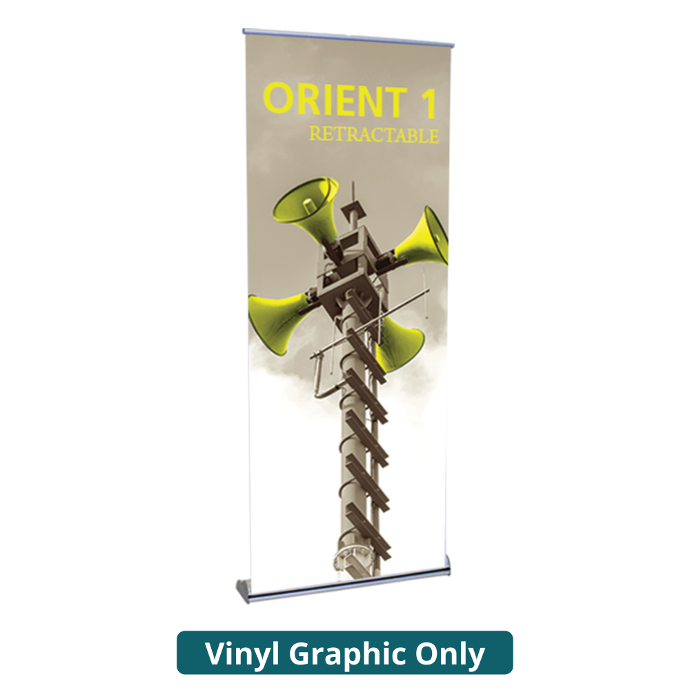 31.5in Orient 800 Retractable Banner Stand (Vinyl Graphic Only)