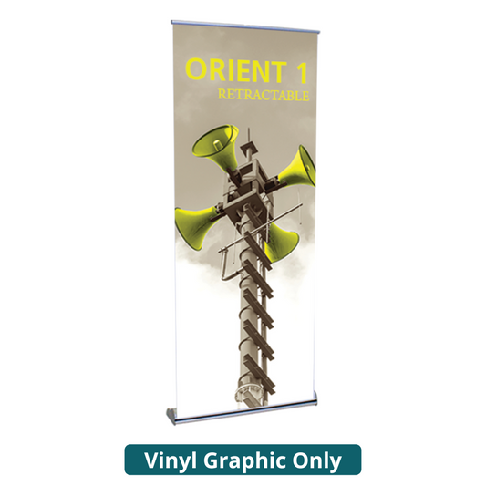 39.25in Orient 1000 Retractable Banner Stand (Vinyl Graphic Only)