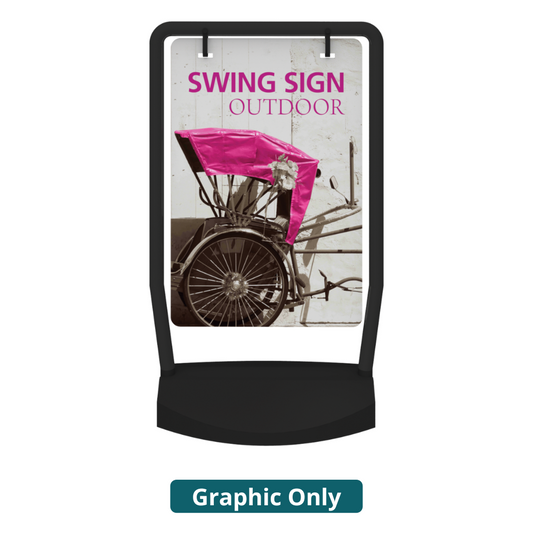 Swing Outdoor Sign Stand Single-Sided (Graphic Only)