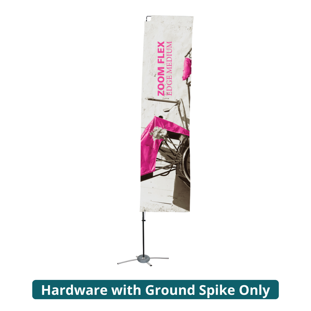 11ft Zoom Flex Medium Flag Edge (Hardware with Ground Spike Only)