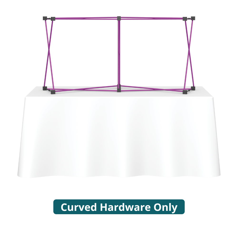 6ft (2x1) Coyote Curved Tabletop Frame (Hardware Only)