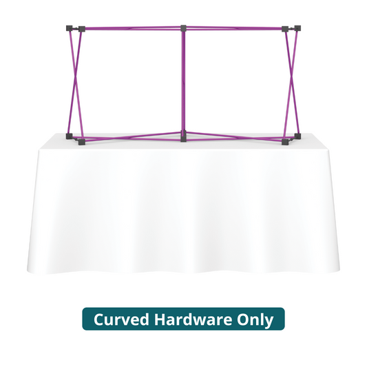 6ft (2x1) Coyote Curved Tabletop Frame (Hardware Only)