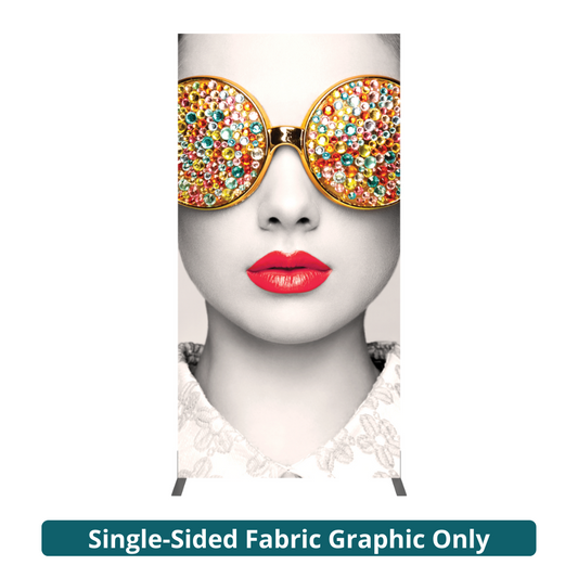 4ft x 8ft Vector Frame Rectangle 04 Fabric Banner Display Single-Sided Dye-Sub Fabric (Graphic Only)