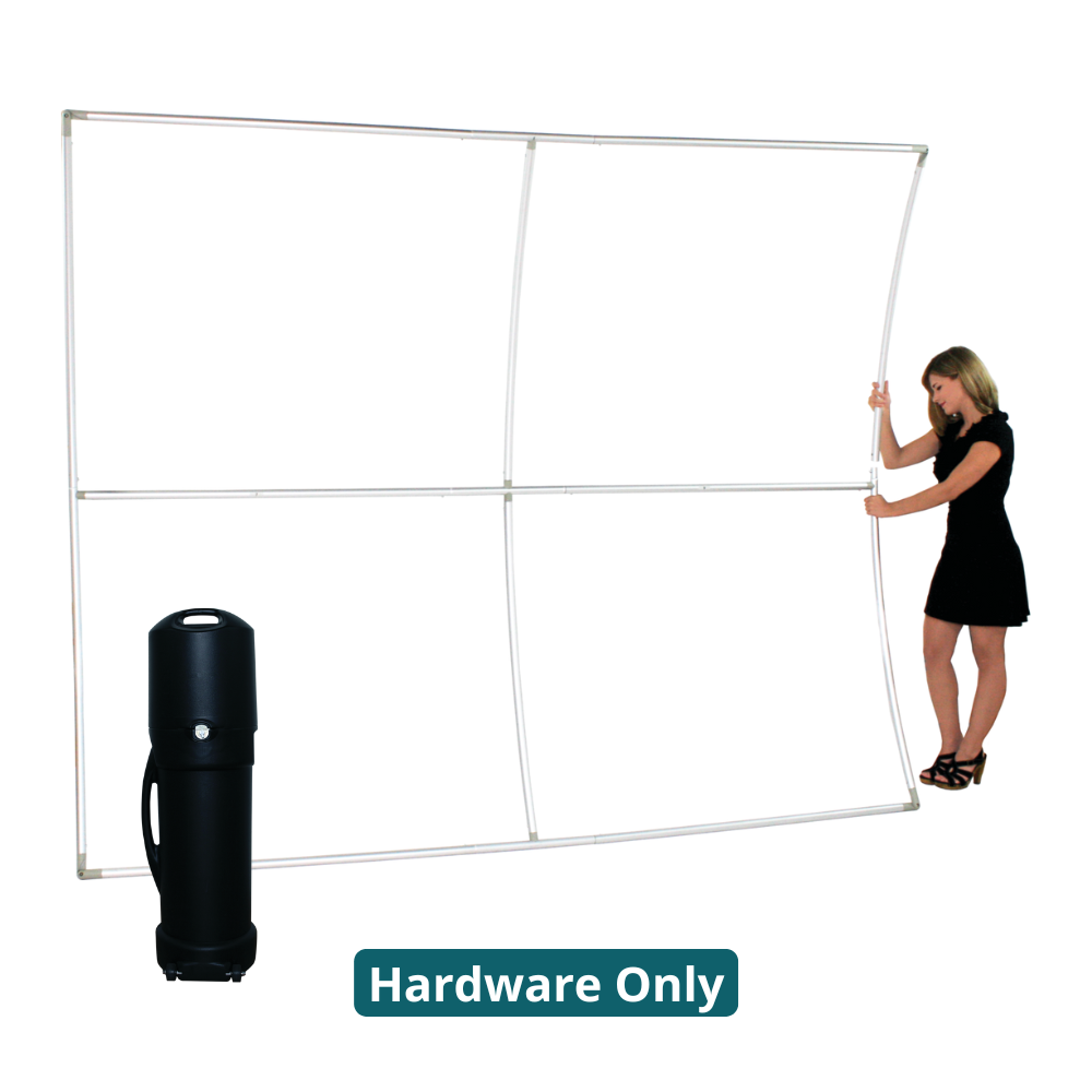 10ft x 8ft Formulate Master VC1 Vertical Curve Fabric Backwall Frame (Hardware Only)