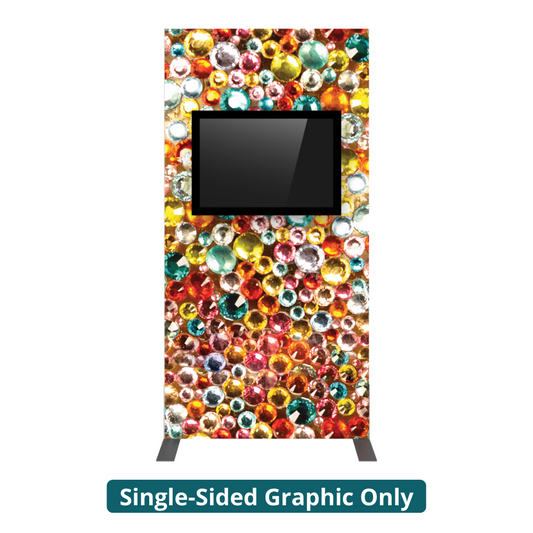 4ft x 8ft Vector Frame Monitor Kiosk 02 Single-Sided 1 Graphic (Graphic Only)