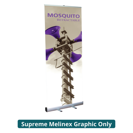 33.5in Mosquito 850 Retractable Banner Stand (Supreme Melinex Graphic Only)