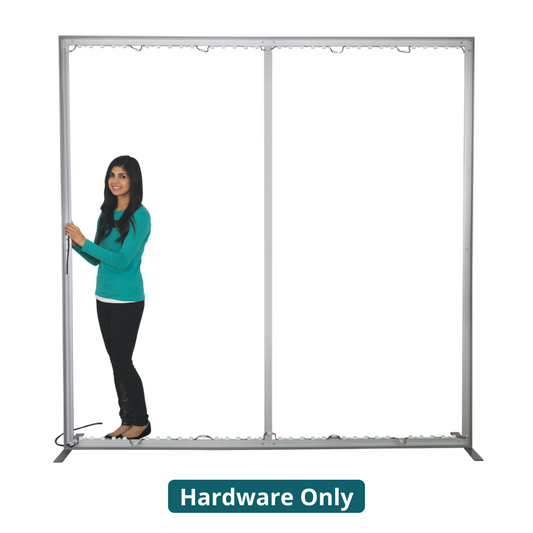 20ft x 8ft Vector Frame Light Box Rectangle 07 Fabric Banner Display (Hardware Only)