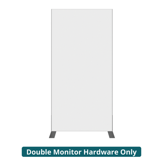 4ft x 8ft Vector Frame Monitor Kiosk 02 Double-Sided 2 Graphics (Hardware Only)