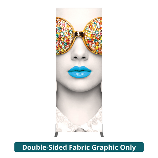 3ft x 8ft Vector Frame Rectangle 06 Fabric Banner Display Double-Sided Dye-Sub Fabric (Graphic Only)