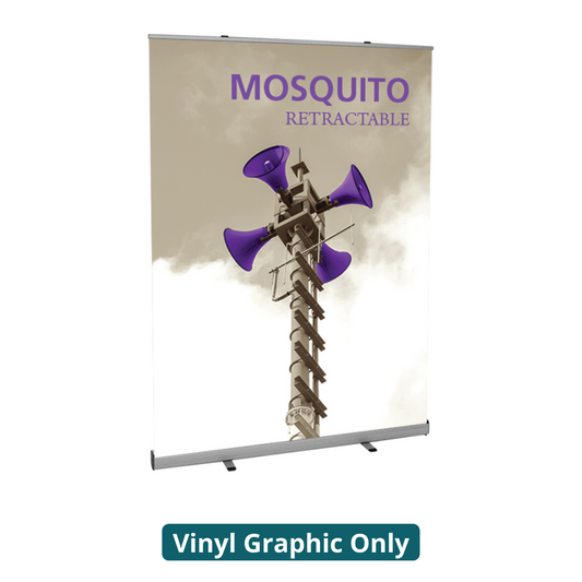 59in Mosquito 1500 Retractable Banner Stand (Vinyl Graphic Only)