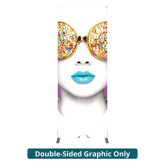 3ft x 8ft Vector Frame Light Box Rectangle 06 Fabric Banner Display Double-Sided (Graphic Only)