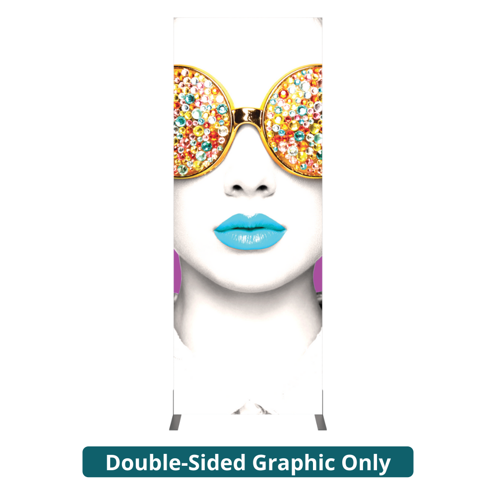 3ft x 8ft Vector Frame Light Box Rectangle 06 Fabric Banner Display Double-Sided (Graphic Only)