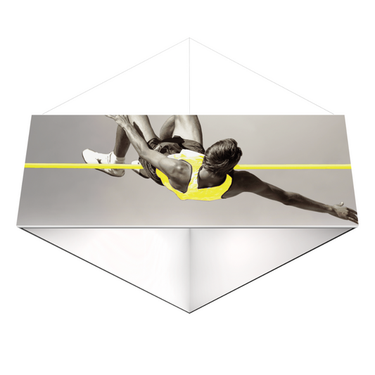 8ft x 4ft Formulate Essential Hanging Structure Triangle Single-Sided w/ Open Bottom (Graphic Package)