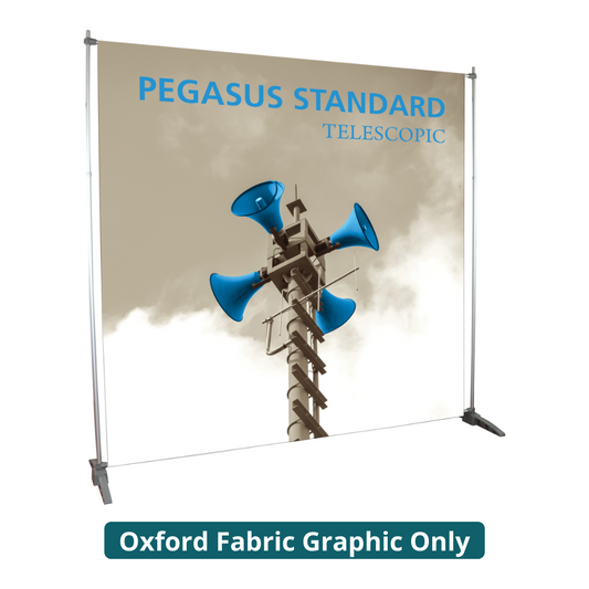 8ft x 8ft Pegasus Standard Telescopic Banner Stand (Oxford Fabric Graphic Only)