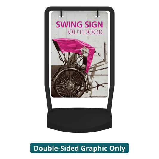 Swing Outdoor Sign Stand Double-Sided (Graphic Only)