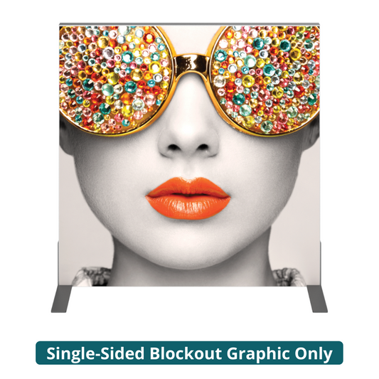 3ft x 3ft Vector Frame Square 01 Fabric Banner Display Single-Sided Blockout (Graphic Only)