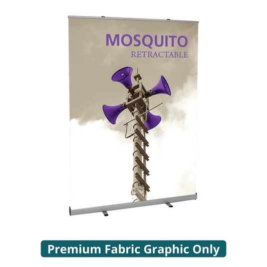 59in Mosquito 1500 Retractable Banner Stand (Premium Fabric Graphic Only)