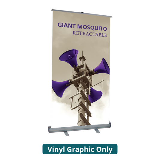 36in Giant Mosquito 920 Retractable Banner Stand (Vinyl Graphic Only)