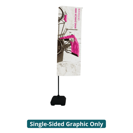 5ft - 8.5ft Adjustable Wind Dancer Mini Flag Single-Sided (Graphic Only)