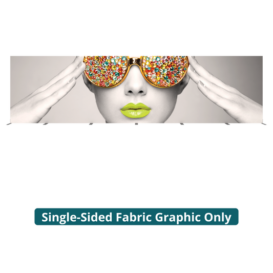 30ft x 8ft Vector Frame Rectangle 08 Fabric Banner Display Single-Sided Dye-Sublimated Fabric (Graphic Only)