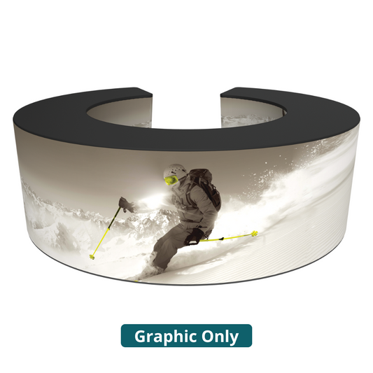 10ft x 3ft Formulate Bar Counter 07 Circle (Graphic Only)