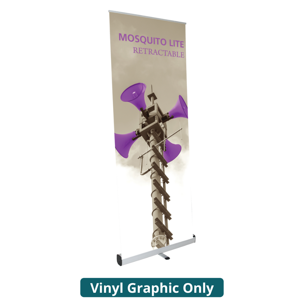 31.5in Mosquito Lite 800 Retractable Banner Stand (Vinyl Graphic Only)