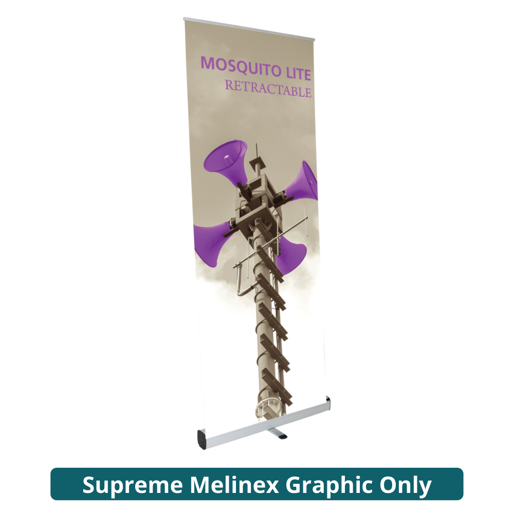 31.5in Mosquito Lite 800 Retractable Banner Stand (Supreme Melinex Graphic Only)