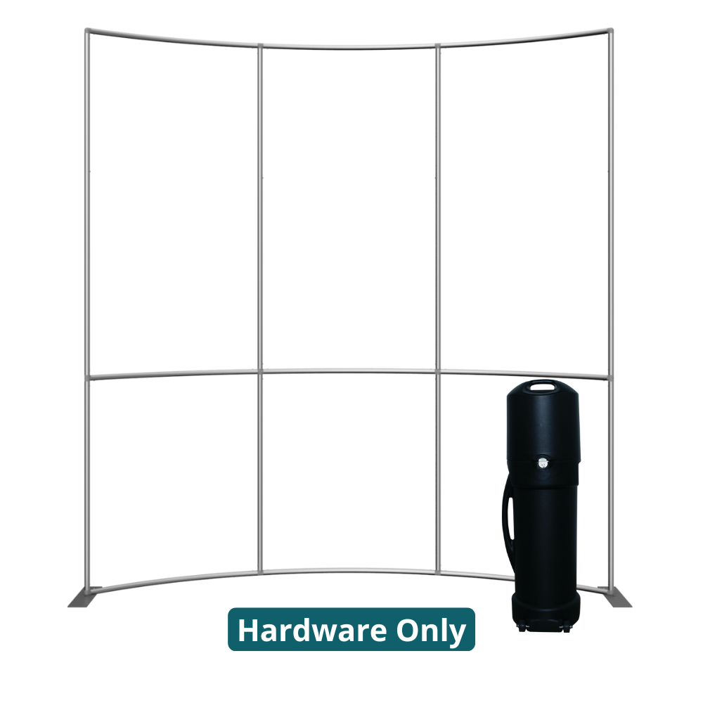 10ft x 8ft Formulate Master HC1 Horizontal Curve Fabric Backwall Frame (Hardware Only)