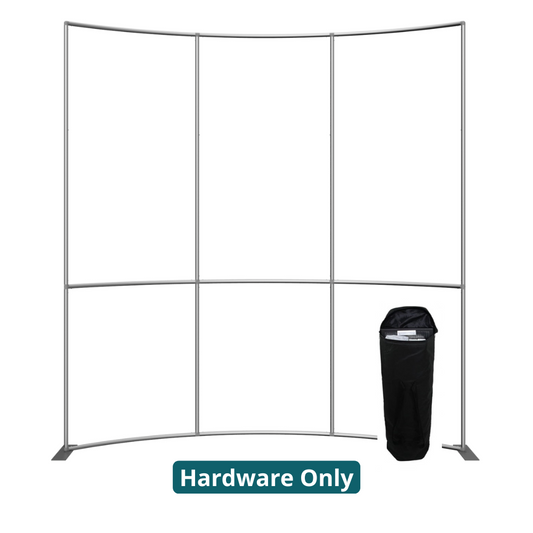 10ft x 8ft Formulate Master HC1 Horizontal Curve Fabric Backwall Frame (Hardware Only)