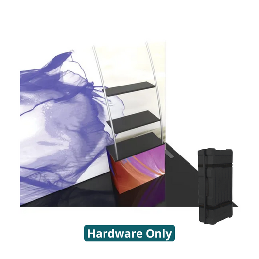 3ft x 8ft Formulate Ladder Accent 07 Two Shelves and Display Counter (Hardware Only)