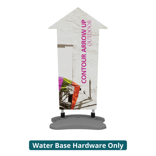 5ft Contour Outdoor Sign Display Arrow Up Water Base (Hardware Only)