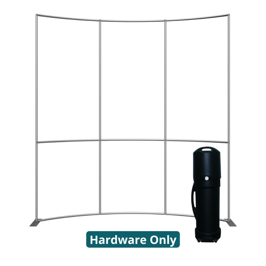 10ft x 8ft Formulate Master HC2 Horizontal Curve Fabric Backwall Frame (Hardware Only)