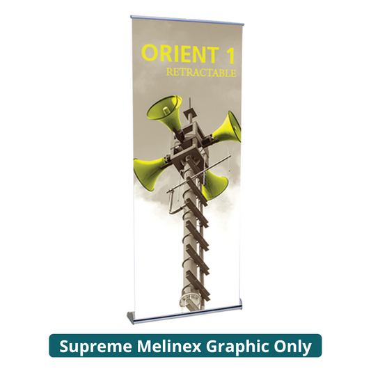 39.25in Orient 1000 Retractable Banner Stand (Supreme Melinex Graphic Only)