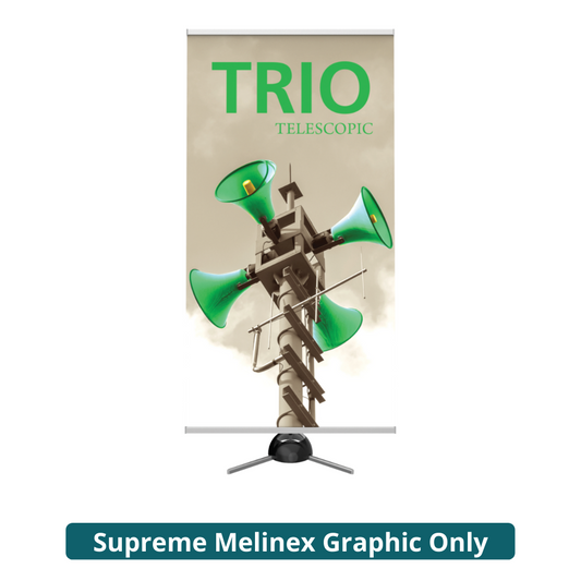 36.25in x 58.5in Trio 2 Telescopic Banner Stand 920 Mini (Supreme Melinex Graphic Only)